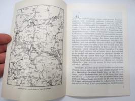 Västerbergslagen i Dalarna 1946 -matkailuesite / kartta - travel brochure / tourist map