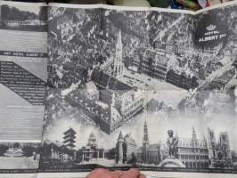 Brussel / Hotel Albert -matkailuesite / kartta - travel brochure / tourist map