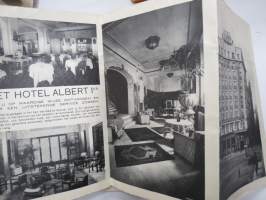 Brussel / Hotel Albert -matkailuesite / kartta - travel brochure / tourist map