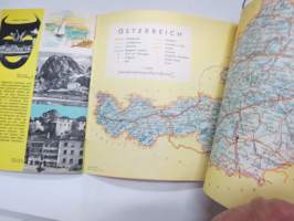 Besauberndes Österreich -matkailuesite / kartta - travel brochure / tourist map