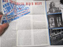 Delft -matkailuesite / kartta - travel brochure / tourist map