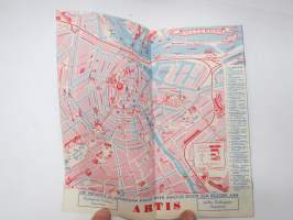 Amsterdam - Holland -matkailuesite / kartta - travel brochure / tourist map