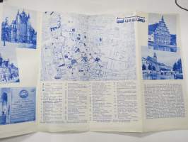 Leiden - Holland -matkailuesite / kartta - travel brochure / tourist map