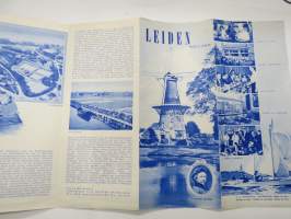 Leiden - Holland -matkailuesite / kartta - travel brochure / tourist map