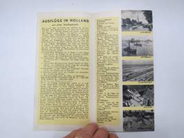 Ausflüge in Holland - Holland -matkailuesite / kartta - travel brochure / tourist map