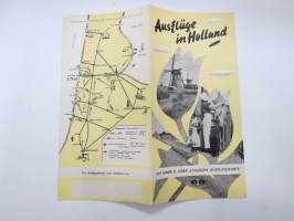 Ausflüge in Holland - Holland -matkailuesite / kartta - travel brochure / tourist map