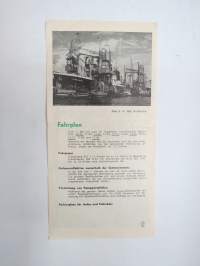 Havenrondvaarten Spido, Rotterdam - Holland -matkailuesite / kartta - travel brochure / tourist map
