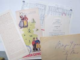 Kaas Express Amsterdam - Alkmaar - Holland -aikataulu / esite - timetable / brochure