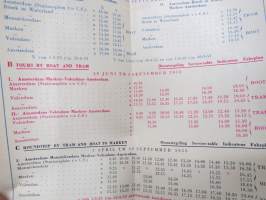 Kaas Express Amsterdam - Alkmaar - Holland -aikataulu / esite - timetable / brochure