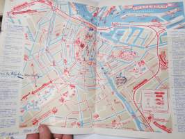 Amsterdam - Holland -matkailuesite / kartta - travel brochure / tourist map
