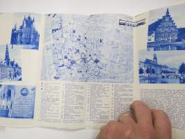 Leiden - Holland -matkailuesite / kartta - travel brochure / tourist map