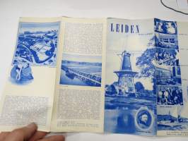 Leiden - Holland -matkailuesite / kartta - travel brochure / tourist map