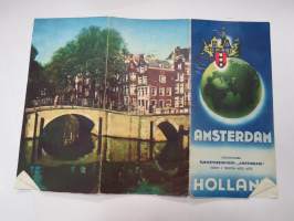 Amsterdam - Holland -matkailuesite / kartta - travel brochure / tourist map