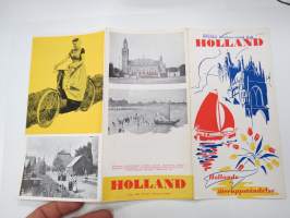 Holland -matkailuesite / kartta - travel brochure / tourist map