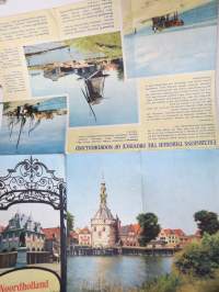 Noordholland - Holland -matkailuesite / kartta - travel brochure / tourist map