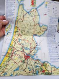 Noordholland - Holland -matkailuesite / kartta - travel brochure / tourist map