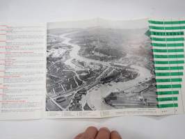Rotterdam - wereldhaven - Holland -matkailuesite / kartta - travel brochure / tourist map