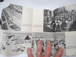 Scheveningen Saison 1953 - Holland -matkailuesite / kartta - travel brochure / tourist map