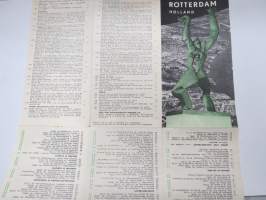 Rotterdam - Holland -matkailuesite / kartta - travel brochure / tourist map