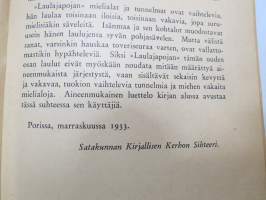 Laulajapoika - Lauluja ja nuotteja I-II -song book