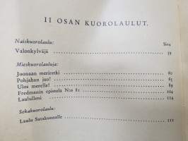 Laulajapoika - Lauluja ja nuotteja I-II -song book