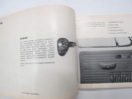 Volkswagen 1302 S - 1302 -käyttöohjekirja / owner´s manual, in finnish