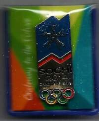 Soschi 2014  Candidate City  Olympiahakukomitean pinssi   - pinssi rintamerkki alkuperäisessä kotelossa