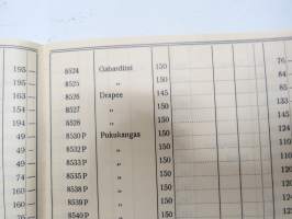 Littoinen Oy Verkatehdas hinnasto nr 23 1938 -fabric catalog and price list