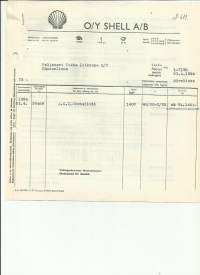 Shell Oy 1954 - firmalomake