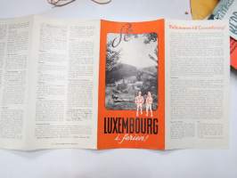 Se Luxembourg i ferien, Luxembourg -travel brochure / map - matkailuesite / kartta