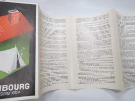 Reductions 1954, Luxembourg -travel brochure / map - matkailuesite / kartta