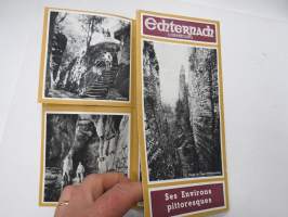 Echternach, Luxembourg -travel brochure / map - matkailuesite / kartta