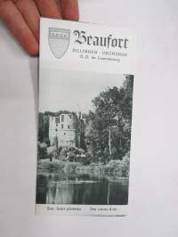 Beaufort Dillingen - Grundhof, Luxembourg -travel brochure / map - matkailuesite / kartta