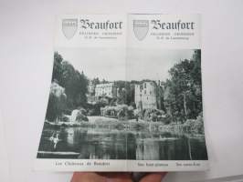 Beaufort Dillingen - Grundhof, Luxembourg -travel brochure / map - matkailuesite / kartta