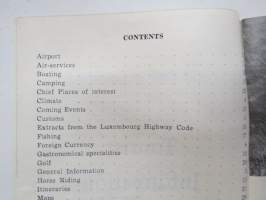 G.D. Luxembourg - tourist information, Luxembourg -travel brochure / map - matkailuesite / kartta