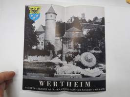 Wertheim, Deutschland - tourist information, Germany -travel brochure / map - matkailuesite / kartta