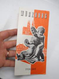 Würzburg, Deutschland - tourist information, Germany -travel brochure / map - matkailuesite / kartta