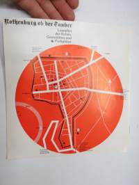 Rothenburg ob der Tauber, Deutschland - tourist information, Germany -travel brochure / map - matkailuesite / kartta