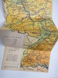 Förbundsrepubliken Tyskland, Deutschland - tourist information, Germany -travel brochure / map - matkailuesite / kartta