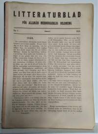 Litteraturblad - För allmän medborgerlig bildning 1858 årsgång 1-12