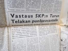 Uusi Päivä, 5.10.1967, Turussa ilmestynyt kommunistinen sanomalehti