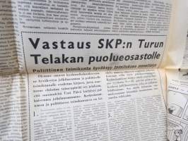 Uusi Päivä, 5.10.1967, Turussa ilmestynyt kommunistinen sanomalehti