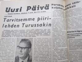 Uusi Päivä, 5.10.1967, Turussa ilmestynyt kommunistinen sanomalehti