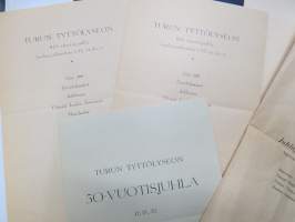 Turun tyttölyseo - Turun suomalainen tyttökoulu 1882-1932 historiikki koulun vaiheista - Painettu 50-vuotisjuhlaan, mukana 50-vuotisjuhlan ohjelmia -school history