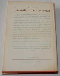 Kirjailijan muistelmat - muistiinmerkittyä