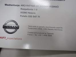 Nissan Micra 2004 -myyntiesite / sales brochure