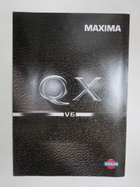 Nissan Maxima QX V6 1995 -myyntiesite / sales brochure