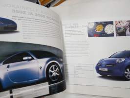 Nissan mallisto 2005 -myyntiesite / sales brochure