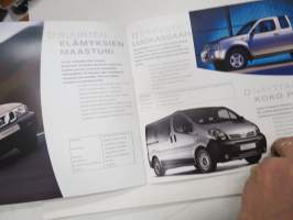 Nissan mallisto 2005 -myyntiesite / sales brochure