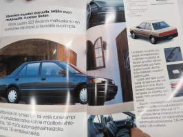 Mazda 323 Hatchback 3-ov. / Sedan, 4-ov. / Farmari 5 ov. 1992 -myyntiesite / sales brochure